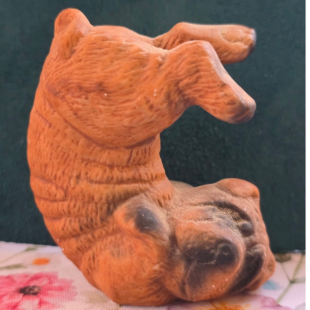 J.S.N.Y.‎ Bear Figurine Small Brown Fair Vintage Cub Shar Pei Dog Taiwan